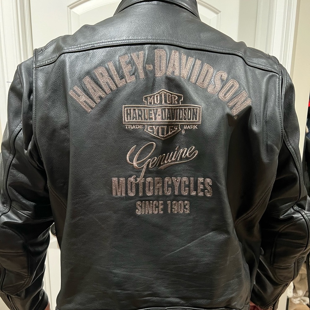 Black leather ridding jacket